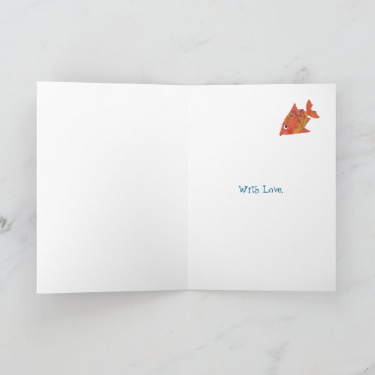 Carte d'anniversaire faite sur commande de (Intérieur)