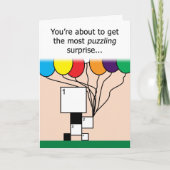 Carte d'anniversaire FAITE SUR COMMANDE de jeu de (Devant)