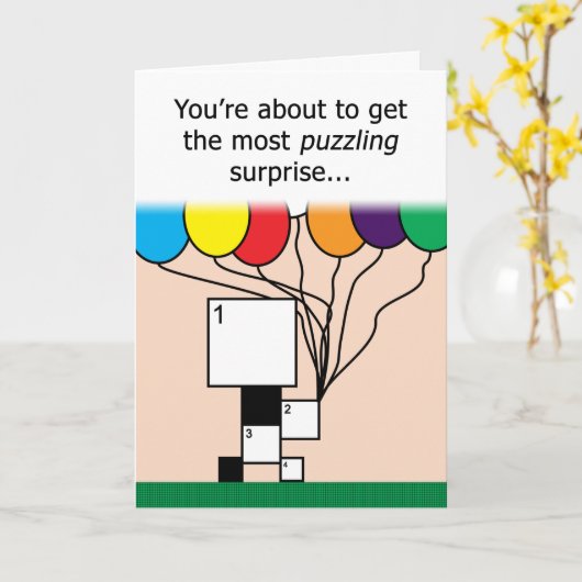 Carte d'anniversaire FAITE SUR COMMANDE de jeu de (Fleur jaune)