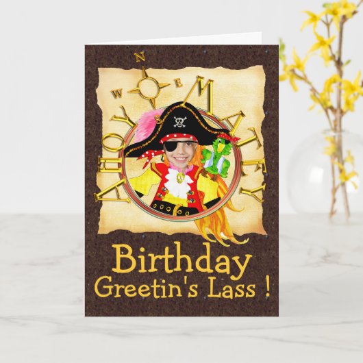 Carte d'anniversaire faite sur commande de photo (Fleur jaune)