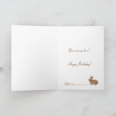 Carte d'anniversaire faite sur commande de vieille (Intérieur)