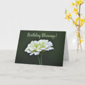 Carte d'anniversaire Faith Lime Green Flower (Fleur jaune)