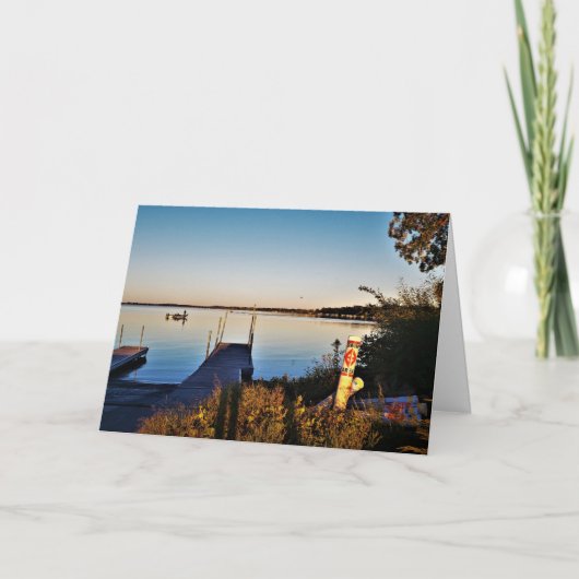 Carte d'anniversaire "Fall Upon Green Lake" (Devant)