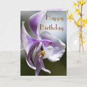 Carte d'anniversaire familiale (Fleur jaune)