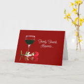 Carte d'anniversaire, famille, amis (Fleur jaune)