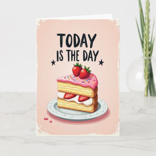 Carte d'anniversaire fantaisiste à couches (Devant)