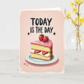 Carte d'anniversaire fantaisiste à couches (Fleur jaune)