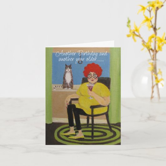 Carte d'anniversaire fantastique (Fleur jaune)