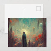 Carte d'anniversaire fantastique beauté mystique (Devant / Derrière)