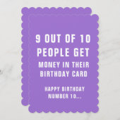 Carte d'anniversaire farceuse pour famille et amis (Devant / Derrière)