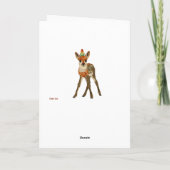 Carte d'anniversaire FAWN & BIRD (Dos)