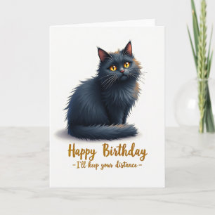 Carte d'anniversaire Féline Douce