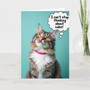 Carte d'anniversaire féline joyeuse Tabby