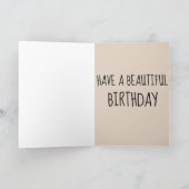 CARTE D'ANNIVERSAIRE FEMME AMÉRINDIENNE (Intérieur)