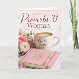 Carte d'anniversaire Femme Proverbes 31