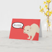 Carte d'anniversaire Ferret (Fleur jaune)