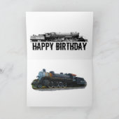 Carte d'anniversaire ferroviaire (Intérieur)