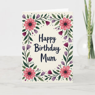 Carte d'anniversaire festive chaleureuse