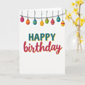 Carte d'anniversaire Festive Orb (Fleur jaune)