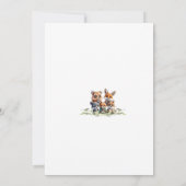 Carte d'anniversaire Fête d'anniversaire fleurie (Dos)