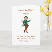 Carte d'anniversaire fille (Fleur jaune)