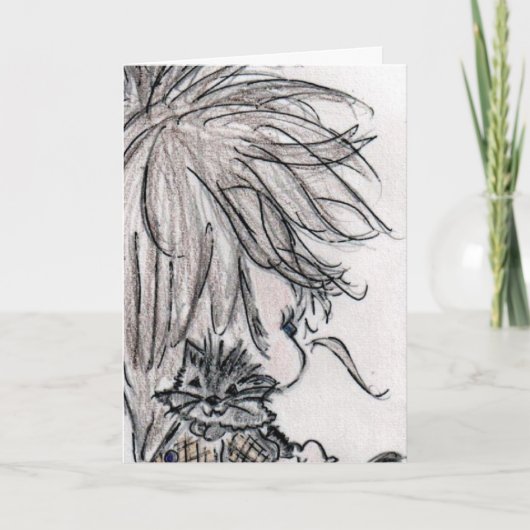 Carte d'anniversaire fille (Devant)