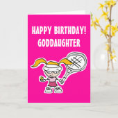 Carte d'anniversaire fille avec petite fille de te (Fleur jaune)