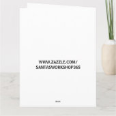 CARTE D'ANNIVERSAIRE FILLE LUTIN (Dos)