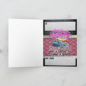 Carte d'anniversaire fille racer (Intérieur)