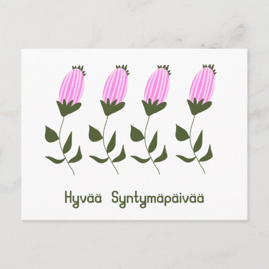 Carte d'anniversaire finnoise (Devant)