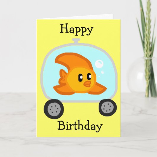 Carte d'anniversaire Fish 2.0 (Devant)