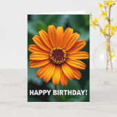 Carte d'anniversaire Fleur Bokeh (Fleur jaune)