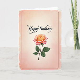 Carte d'anniversaire Fleur d'abricot