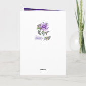 Carte d'anniversaire Fleur dans le désert (Dos)