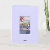Carte d'anniversaire Fleur de bourgeon de rose ros (Dos)