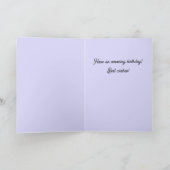 Carte d'anniversaire Fleur de bourgeon de rose ros (Intérieur)