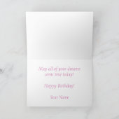 Carte d'anniversaire fleur de cerisier (Intérieur)