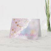 Carte d'anniversaire fleur de cerisier (Devant)