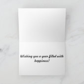 Carte d'anniversaire Fleur de Cosmos Rose (Intérieur)