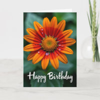Carte d'anniversaire Fleur de Feu