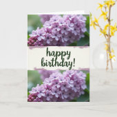 Carte d'anniversaire Fleur de Lavande (Fleur jaune)