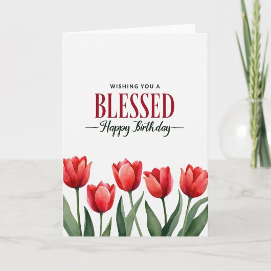 Carte d'anniversaire Fleur de Printemps (Devant)