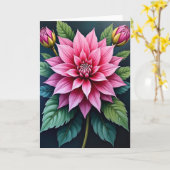 Carte d'anniversaire Fleur de rose (Fleur jaune)