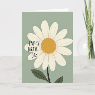 Carte d'anniversaire Fleur de Sauge