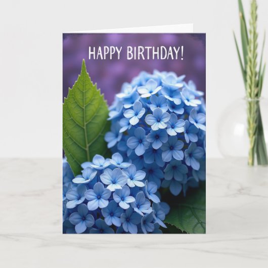 Carte d'anniversaire Fleur Délicate (Devant)