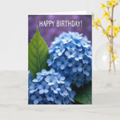 Carte d'anniversaire Fleur Délicate (Fleur jaune)