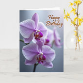 Carte d'anniversaire Fleur Délicate (Fleur jaune)