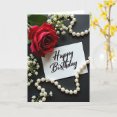 Carte d'anniversaire Fleur Écarlate (Fleur jaune)