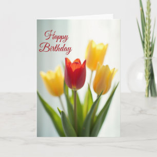 Carte d'anniversaire Fleur Éclatante