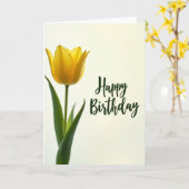 Carte d'anniversaire Fleur Jaune Douce (Fleur jaune)